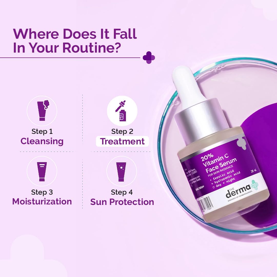 The Derma Co 20% Vitamin C Serum for Skin Radiance - 20 ml
