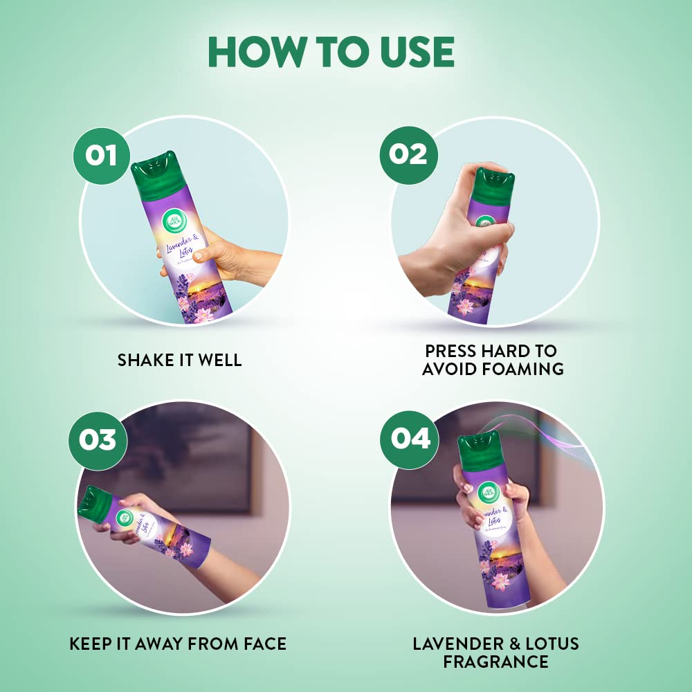 Air Wick 245 ml - Lavender & Lotus, Room Air Freshener Spray