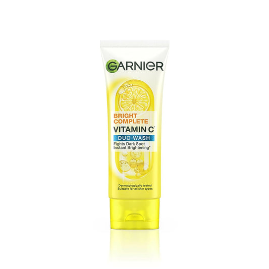 Garnier Bright Complete Brightening Duo Action Face Wash - 100 gm