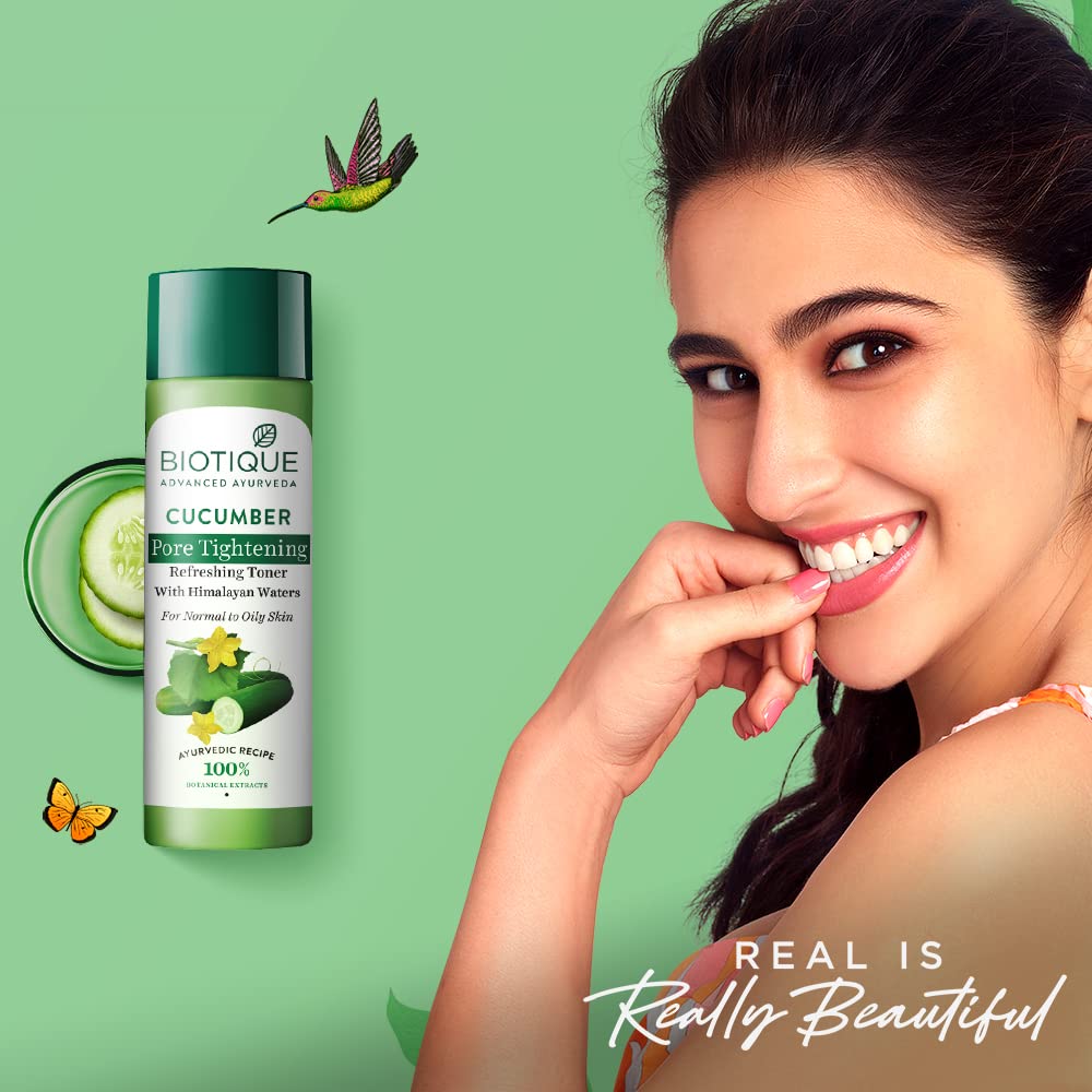 Biotique Bio Cucumber Pore Tightening Freshener With Himalayan Waters - 120 ml