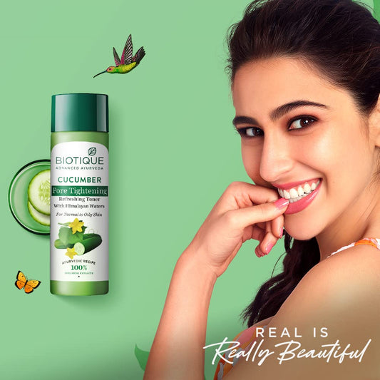 Biotique Bio Cucumber Pore Tightening Freshener With Himalayan Waters - 120 ml