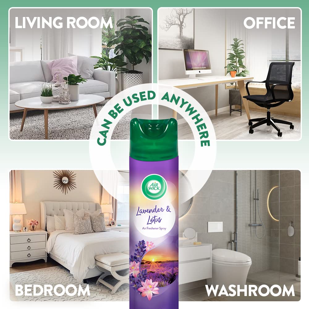 Air Wick 245 ml - Lavender & Lotus, Room Air Freshener Spray