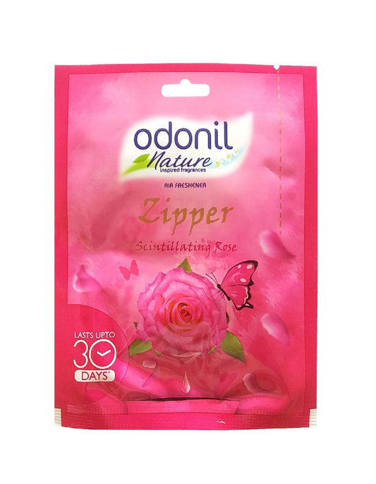 Odonil Air Freshener Zipper - Scintillating Rose, 10g
