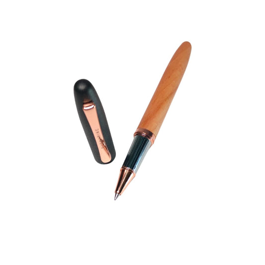 Submarine 1597 Premium Roller Pen Wooden Finish with Matte Black Cap