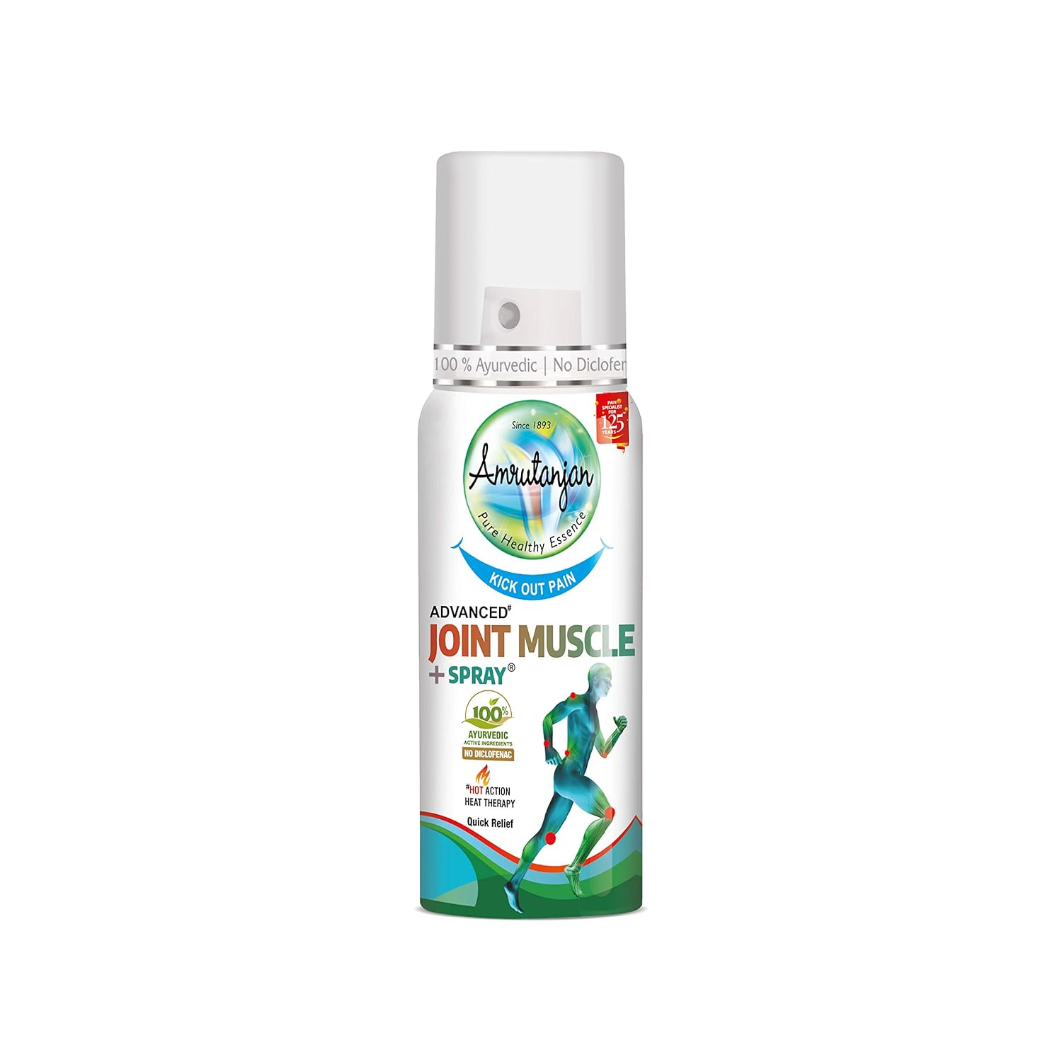 Amrutanjan Advanced Joint & Muscle Pain+ Spray 80g