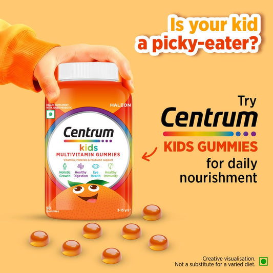 Centrum Kids- Multivitamin Gummies for Kids ,  Veg - 50 gummies