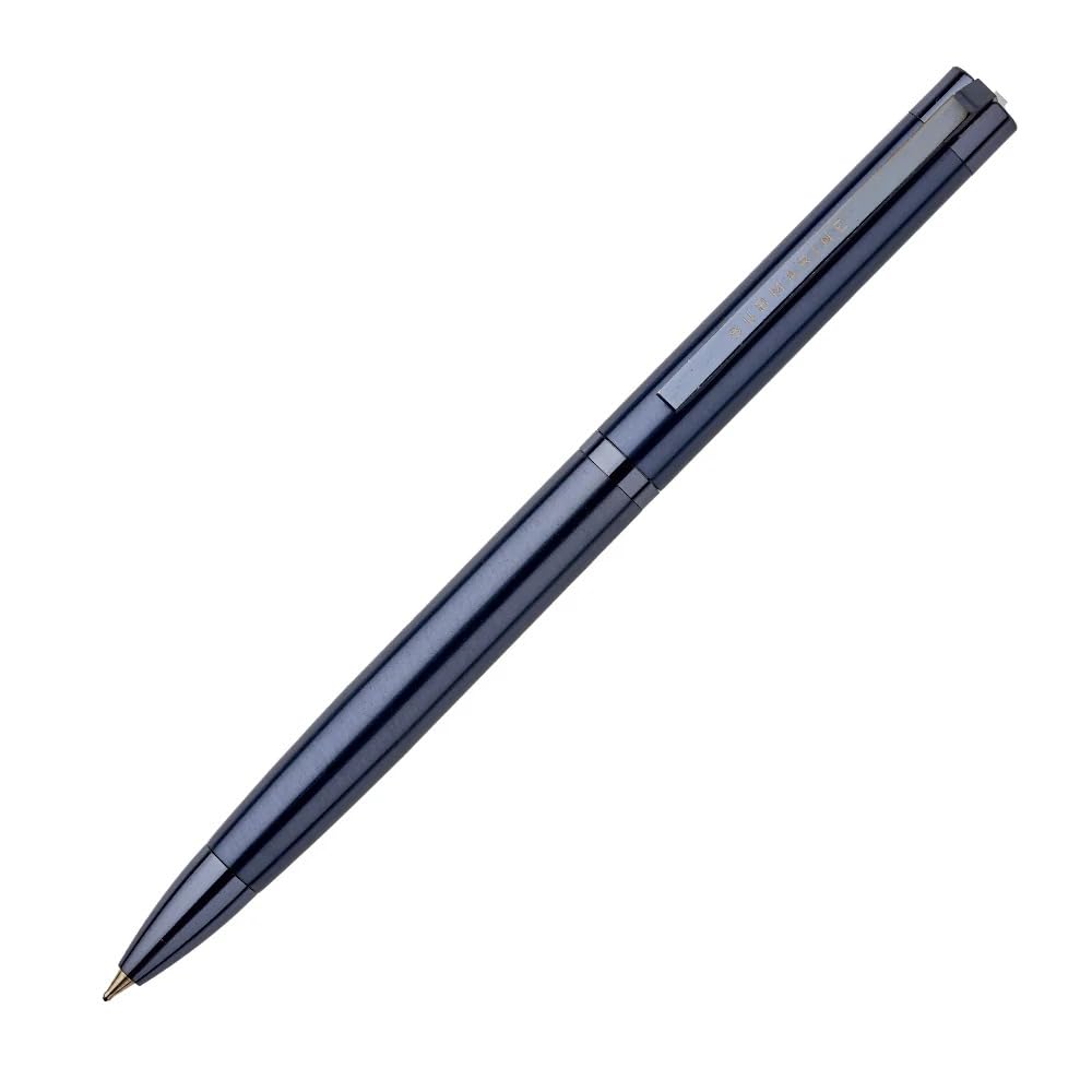 Submarine 1012 Blue Plate Premium Ball Pen, Metal Body With Blue Ink Jotter Refill,
