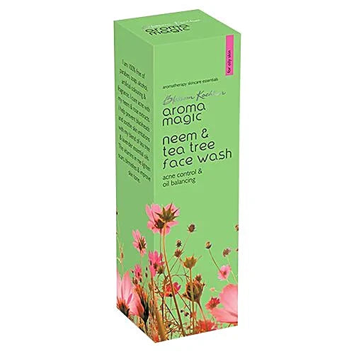 Aroma Magic Neem and Tea Tree Face Wash 100ml For Acne control scars, blemishes and skin tone