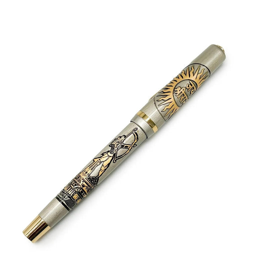 Submarine Divine 1067 Ram Bhagwan Etched Premium rose gold and gold roller pen