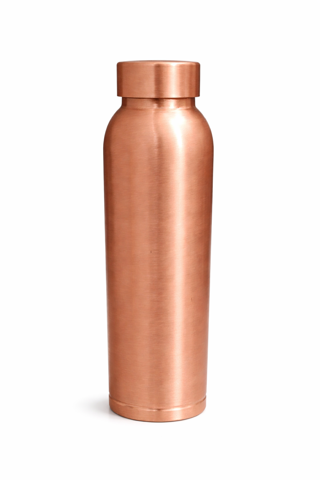 Pure Copper Water Bottle – 100% Food Grade Ayurvedic Drinking Bottle with Leakproof Cap