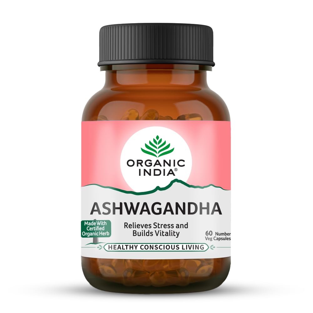 Organic India Ashwagandha Caps - 60 caps