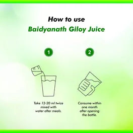 Baidyanath Giloy Juice (500ml) for Chronic Fever, Boots Immunity, Improves Digestion, Diabetes, Anxiety