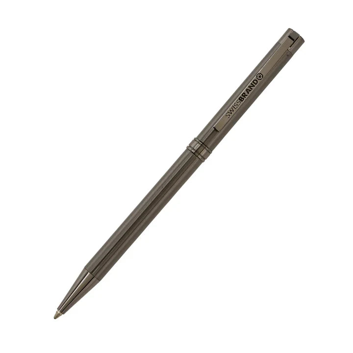 SWISSBRAND Glide 2530 Gunmetal finish Ballpoint Pen with Gunmetal trim