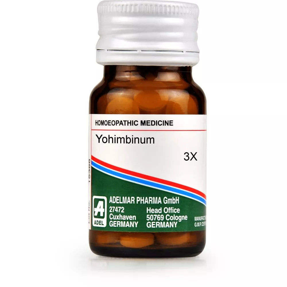 Adel Pekana Germany Homeopathic Yohimbinum Tablets 3X (20g) for Nervous System Improves stamina