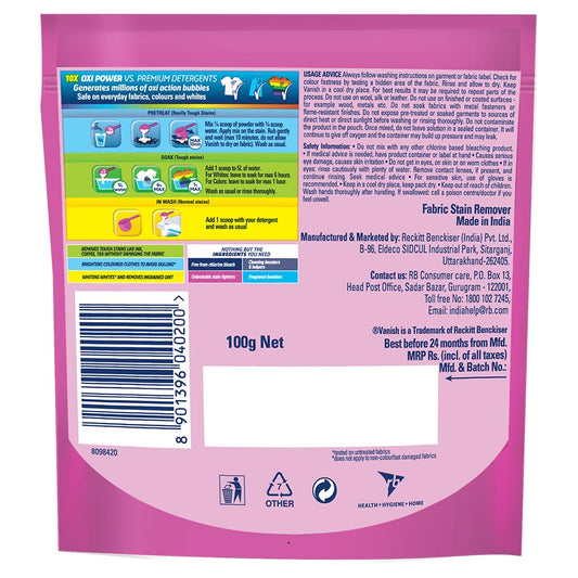 Vanish All in One Powder Detergent Booster - 100 g