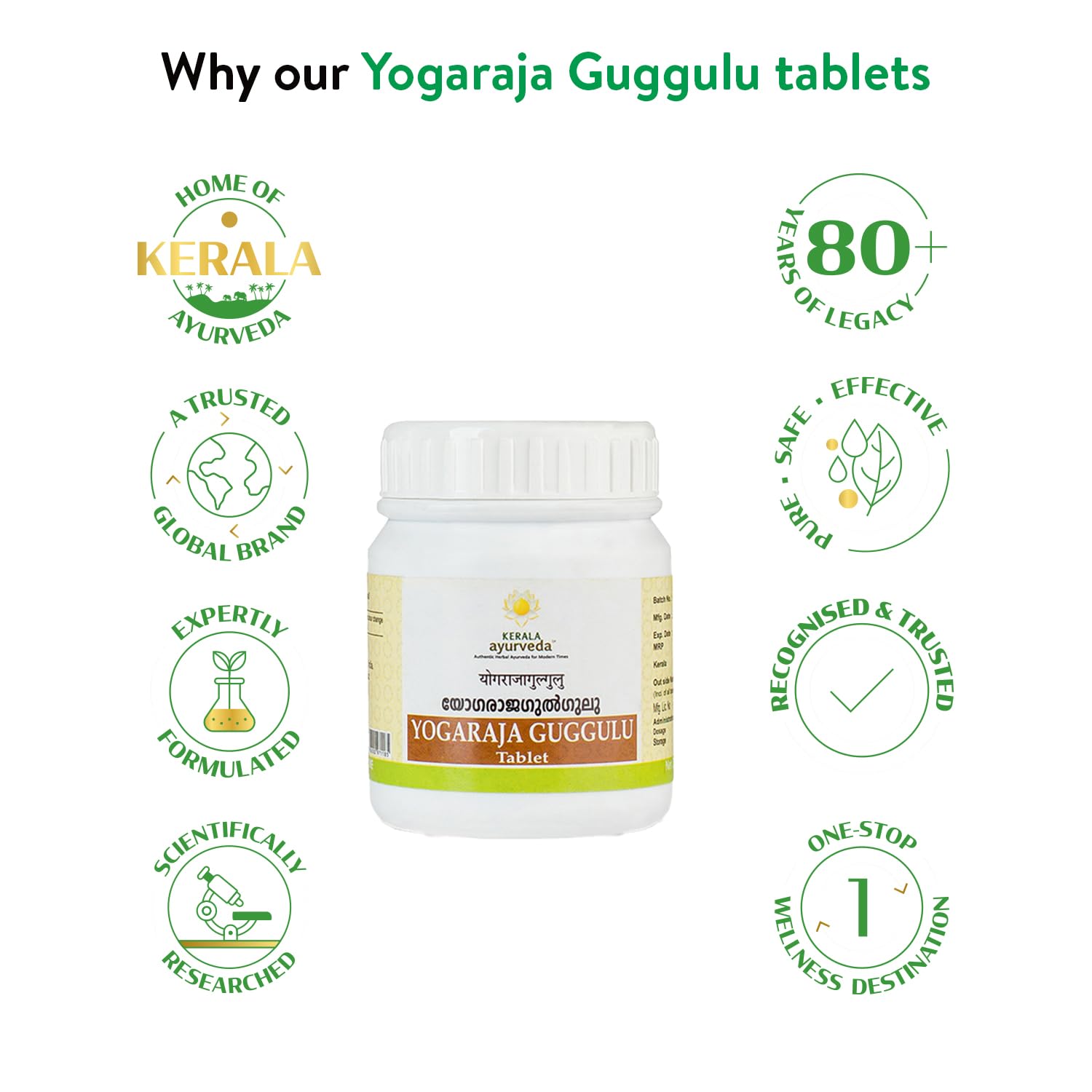 Kerala Ayurveda Yogaraja Guggulu - 50 tabs