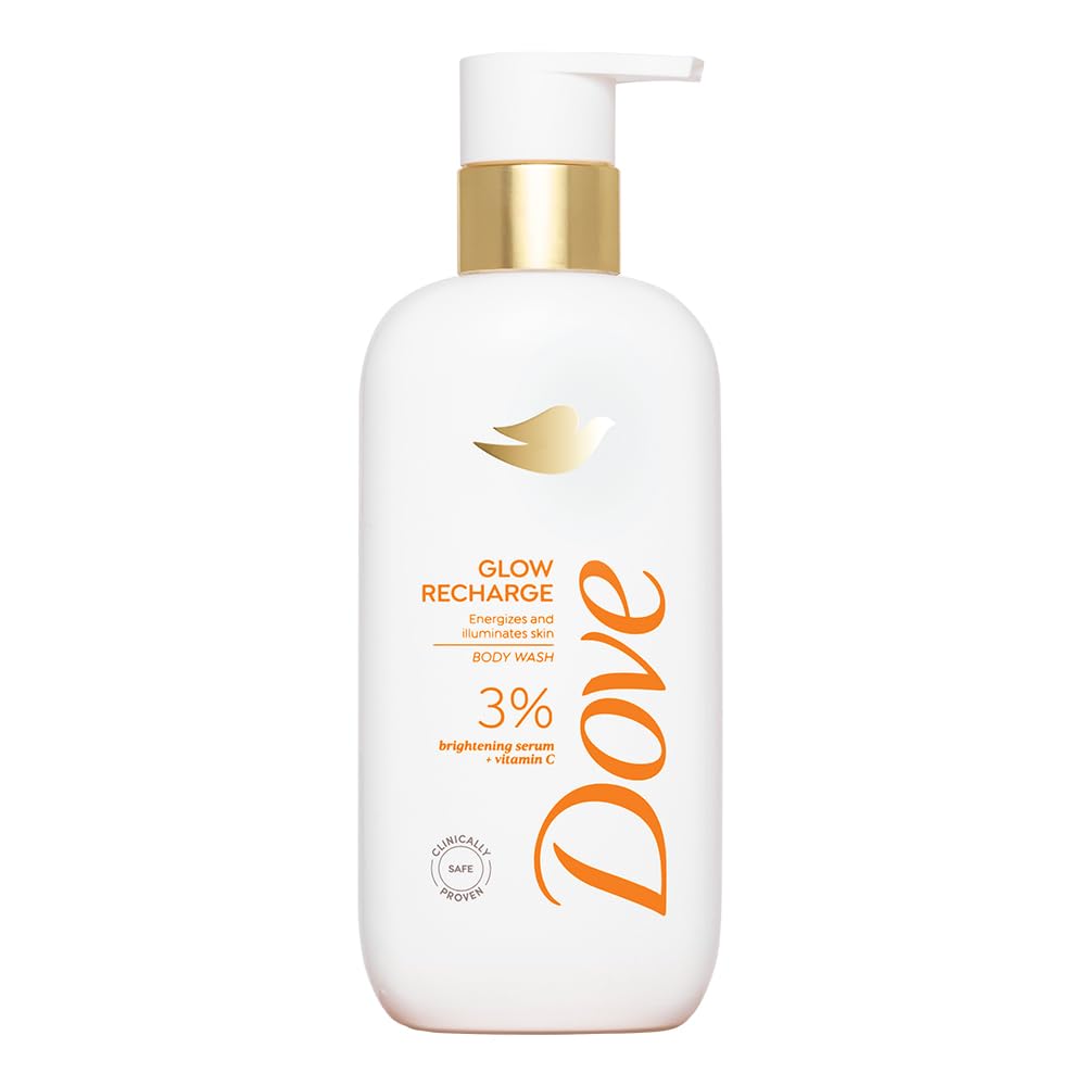 Dove Glow Recharge Exfoliating Serum Body Wash with 3% Brightening Serum + Vitamin C - 300 ml