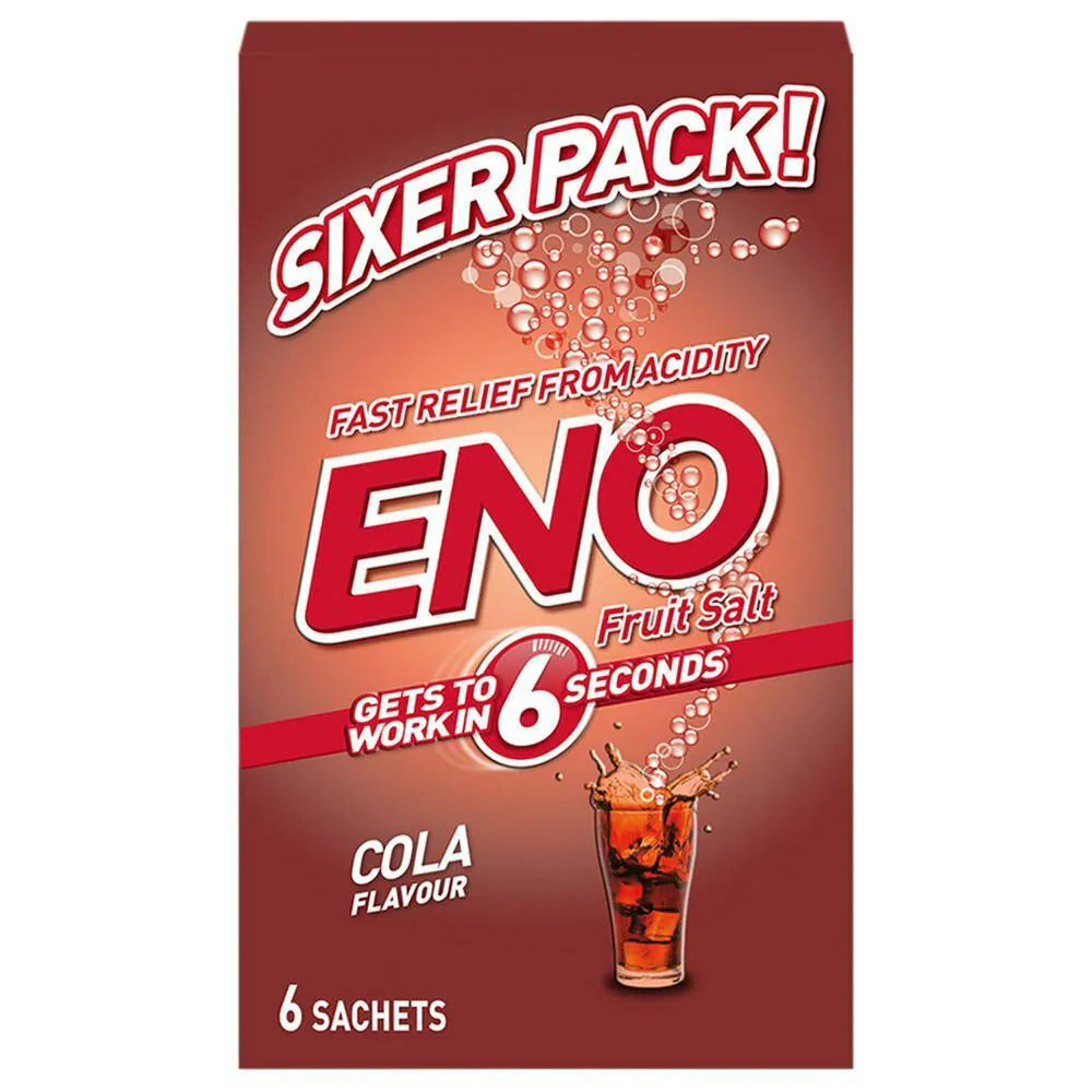 Eno Fruit Salt Cola Flavour 5 g (Pack of 6)