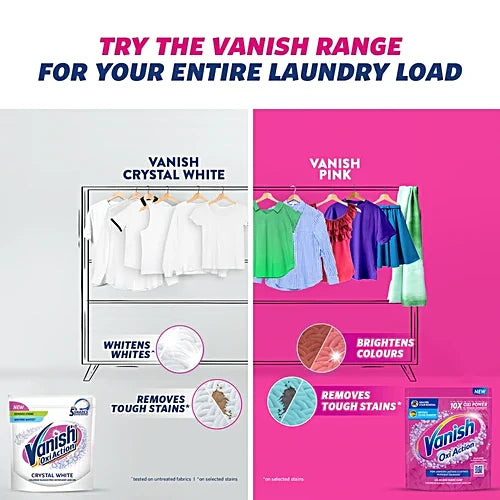 Vanish Oxi Action Crystal White Fabric Whitener, 100 g