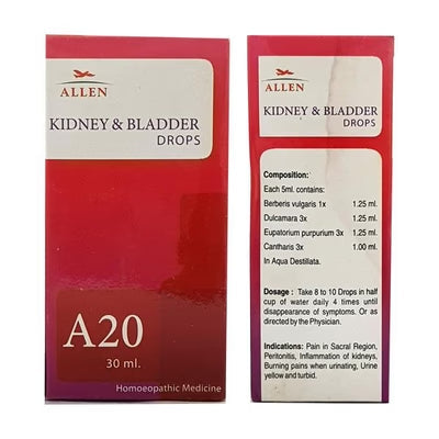 Allen A20 Kidney & Bladder Drops (30ml)
