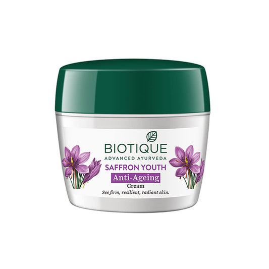 Biotique Advanced Ayurveda Bio Saffron Youth Anti-aging Cream - 175 gm