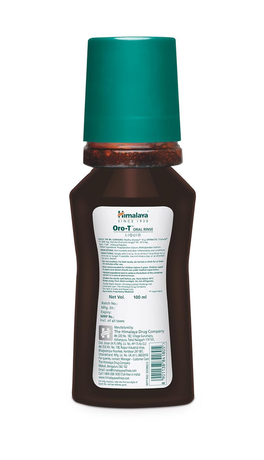 Himalaya Oro-T Oral Rinse Liquid - 100 ml.