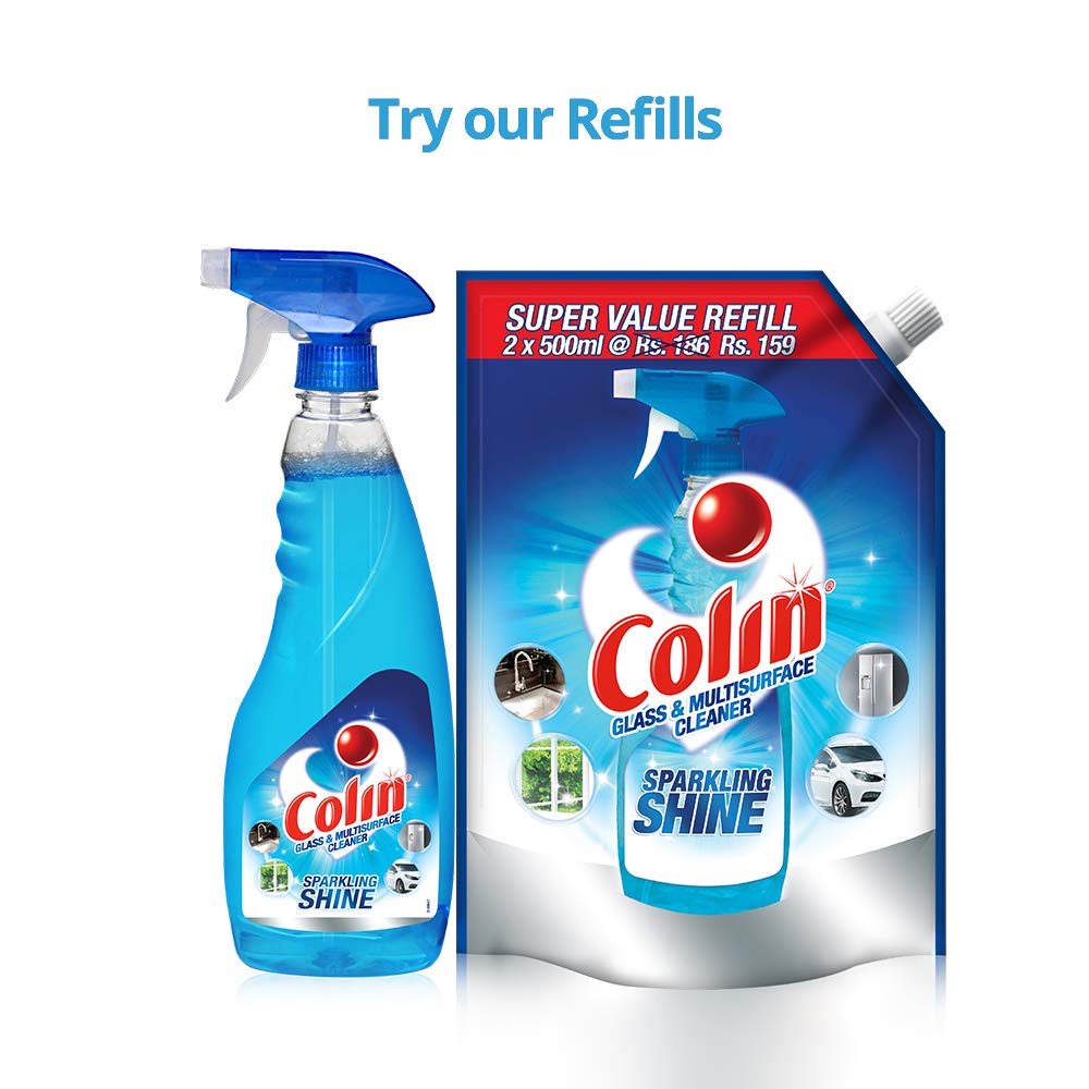 Colin Glass and Surface Cleaner Liquid Spray, Regular - 125 ml