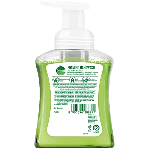Dettol Aloe Coconut Foaming Handwash, 250 ml