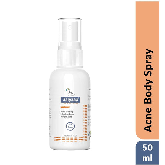 Fixderma 2% Salicylic Acid Salyzap Body Acne Spray - 50 ml