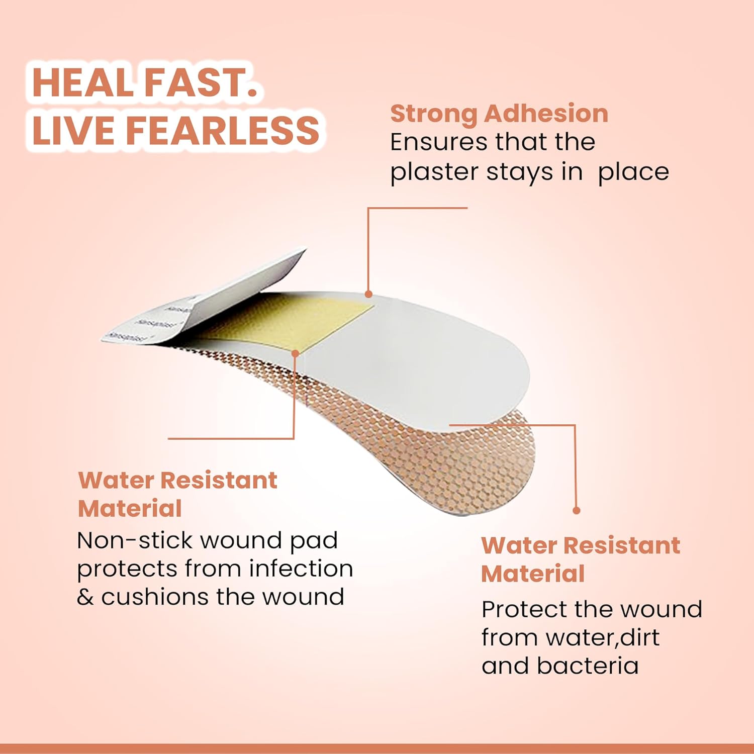 Dr.Morepen Band Aids | Washproof First Aid Bandage | Flexible & Breathable | 100 Strips For Kids and Adults