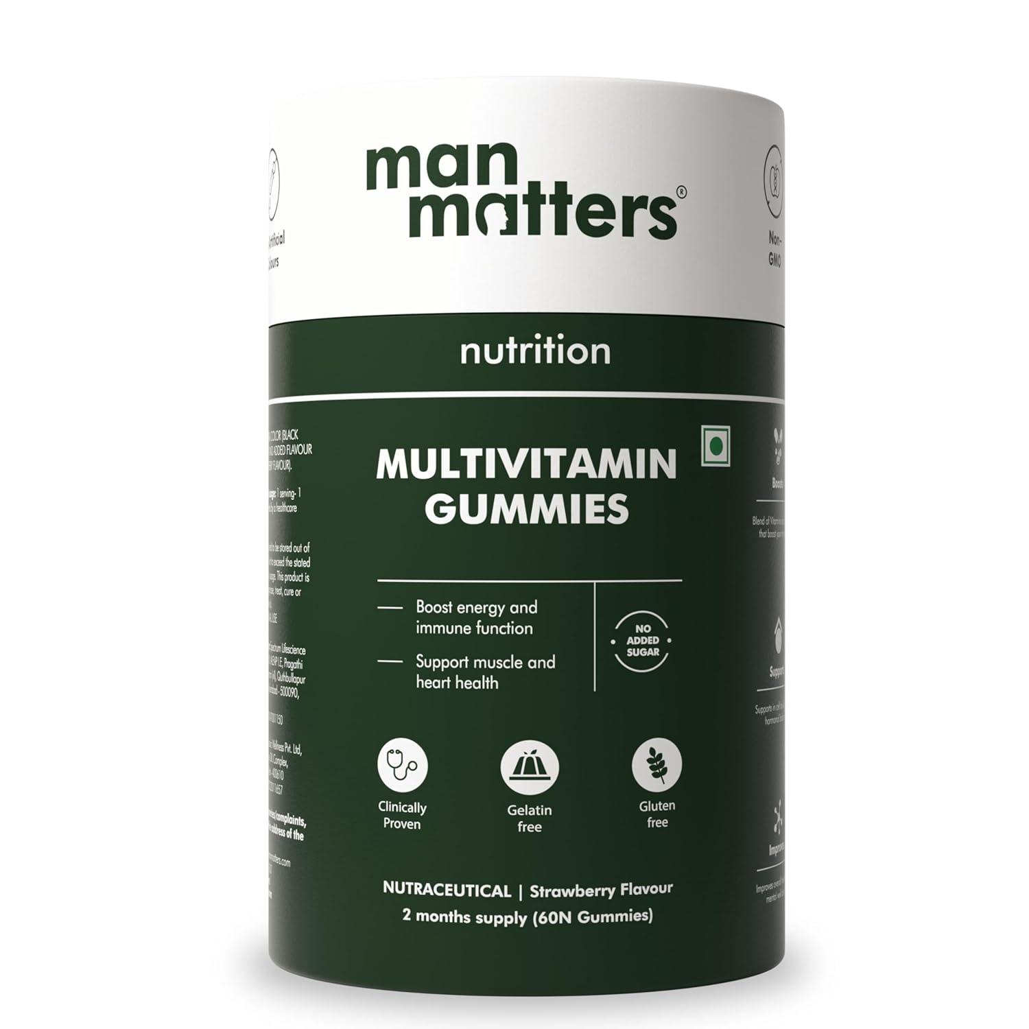 Man Matters Multivitamin Gummies For Men - Strawberry Flavor - 60 Gummies