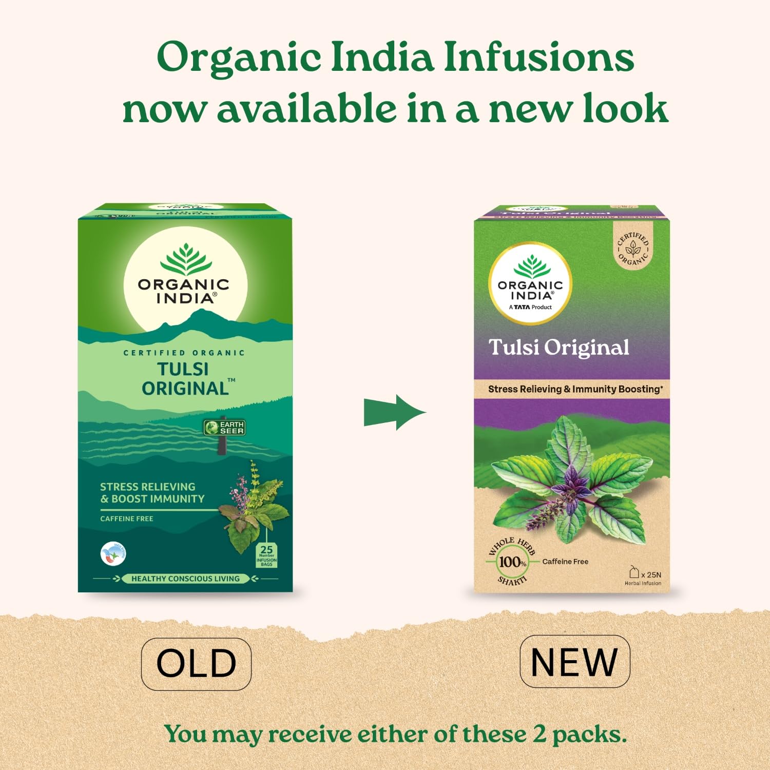 A TATA Product - Organic India Tulsi Original - 25 Tea Bags