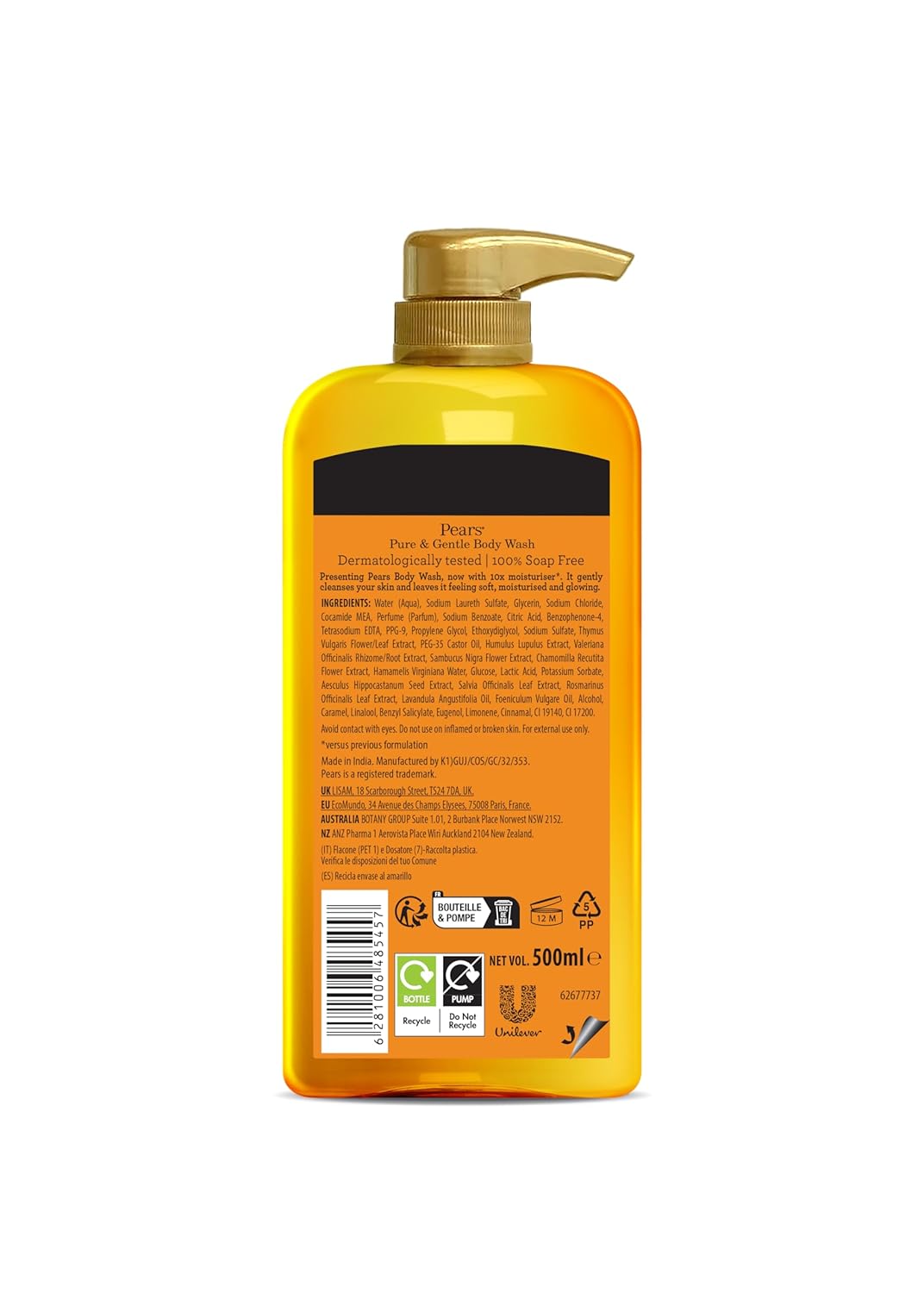 Pears Pure & Gentle Body Wash - 500 ml