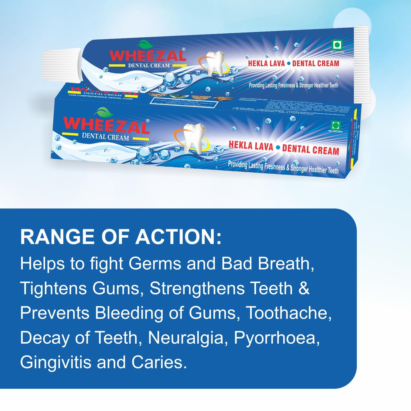 Wheezal Hekla Lava Dental Cream - 100 gm