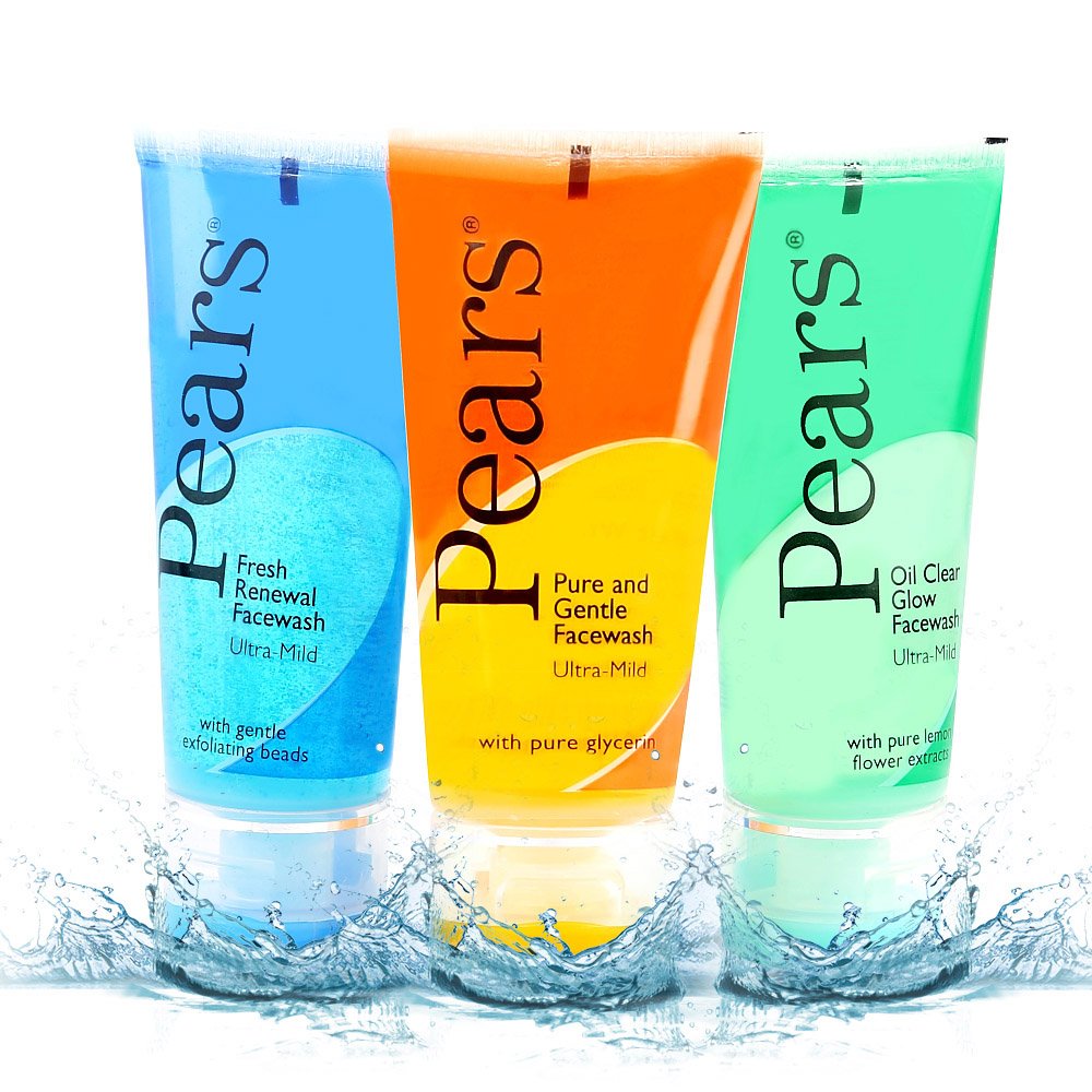 Pears Pure & Gentle Ultra Mild Facewash & Oil Clear Glow Ultra Mild Facewash Combo - Combo