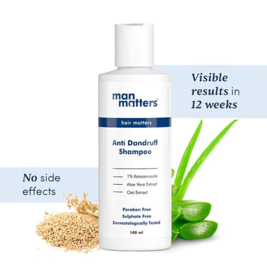 Man Matters 1% Ketoconazole Anti-Dandruff Shampoo, Reduces Itching & Dandruff - 100 ml