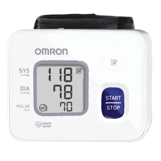 HEM-6161 Omron Wrist Blood Pressure Monitor with Intellisense Technology