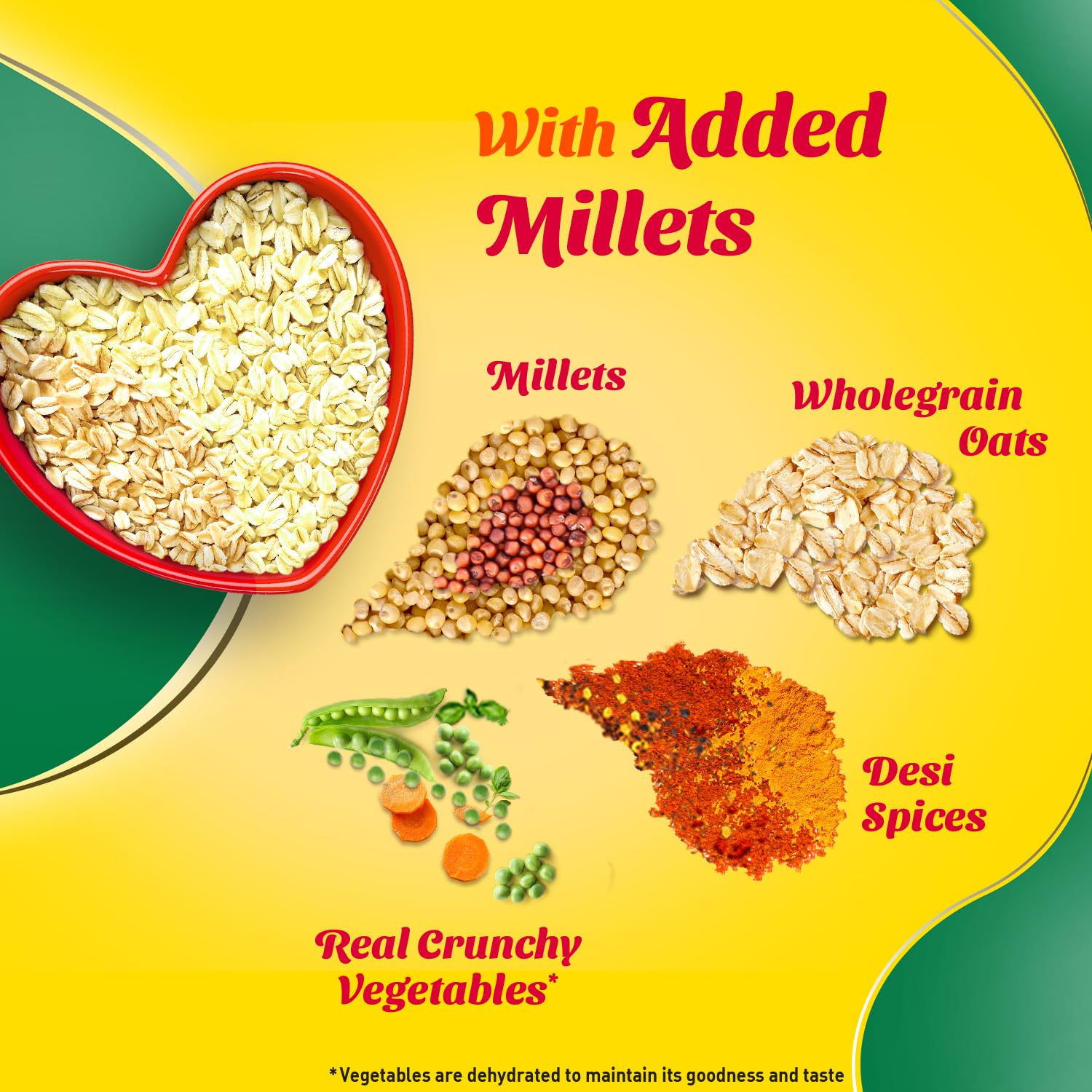 Saffola Masala Oats Veggie Twist - 1 kg