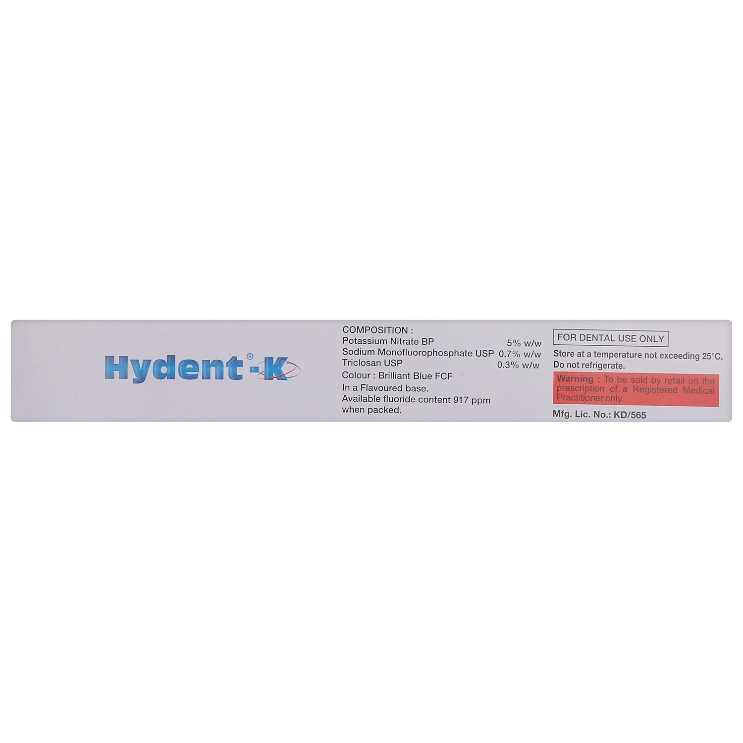 Hydent-K - Tube of 100 gm Oral Gel
