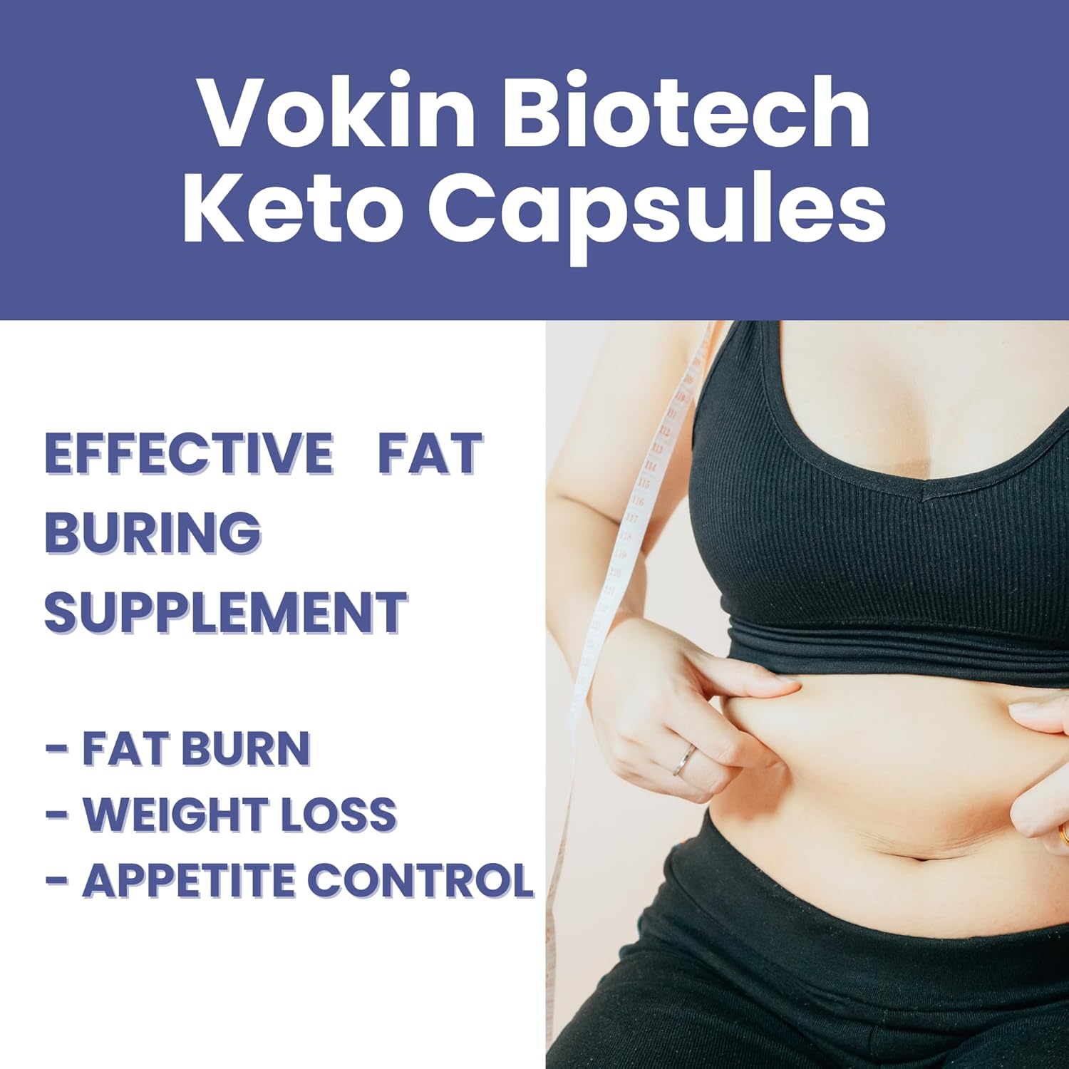 Vokin Biotech Keto Capsules Ultra Weight Loss Fat Burner Supplement with Extract Capsules