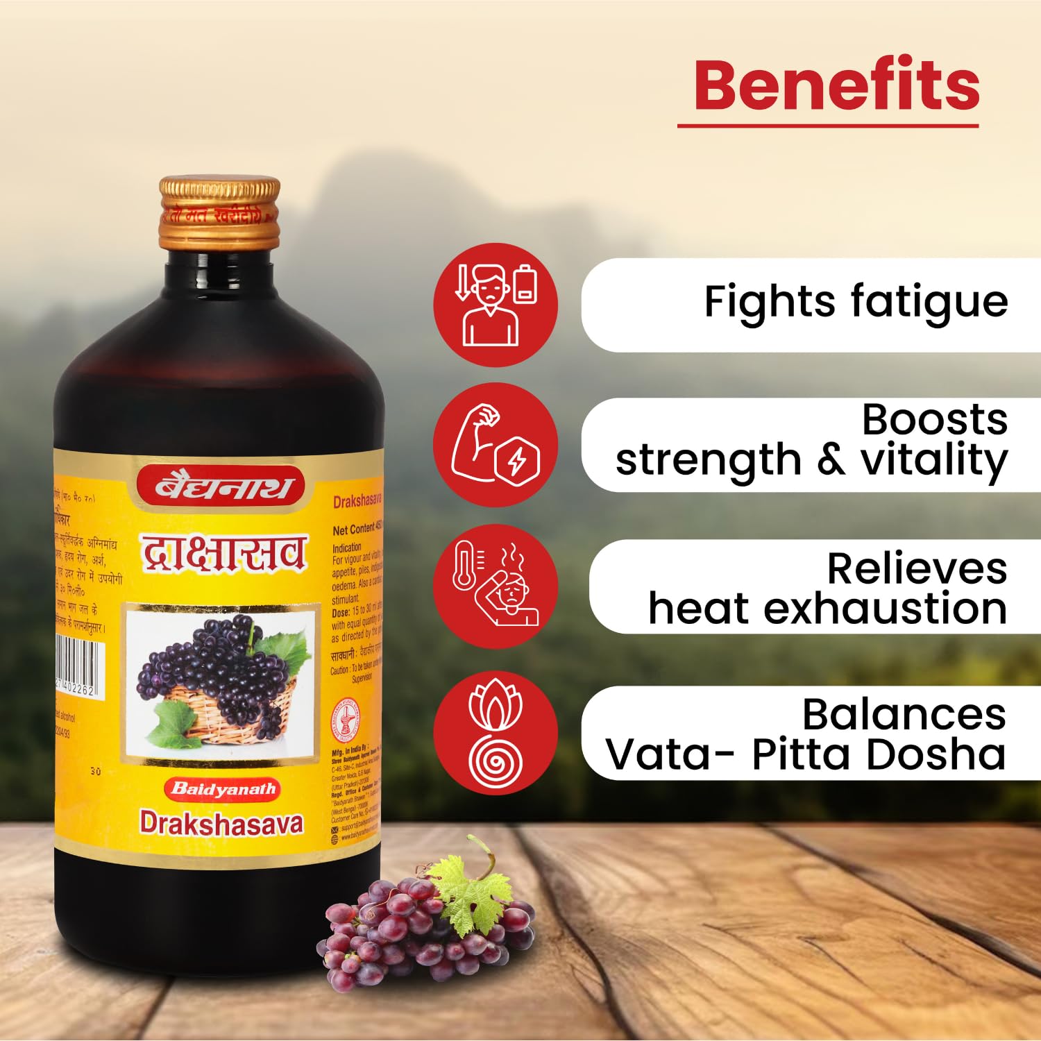 Baidyanath Ayurved Drakshasava 450ml