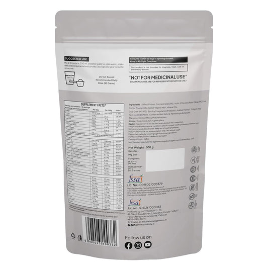Miduty by Palak Notes Fit & Lean Protein Shake - Chocolate - 500 gm