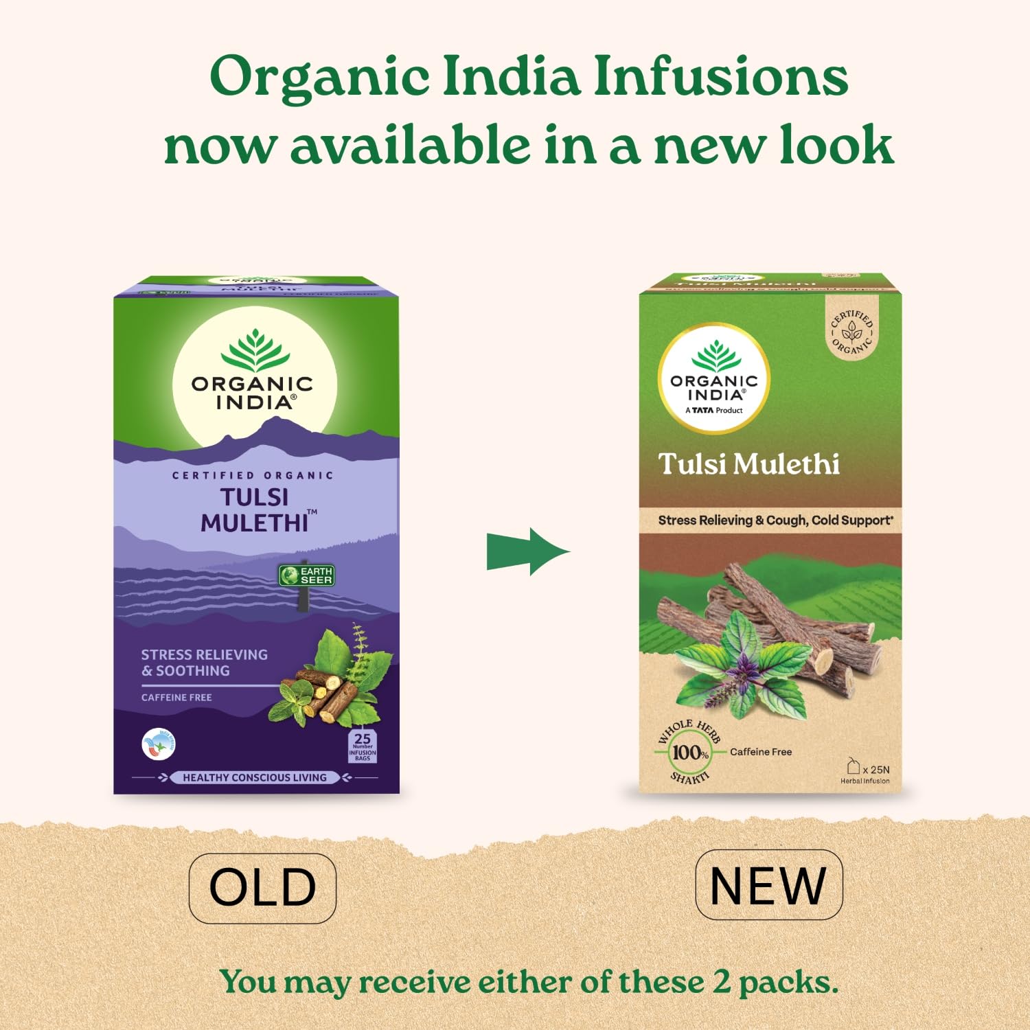 A TATA Product - Organic India Tulsi Mulethi - 25 Tea Bags