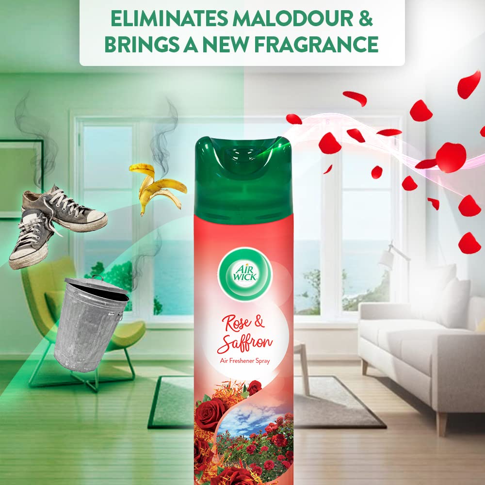 Air Wick - 245 ml - Rose & Saffron, Room Air Freshener Spray