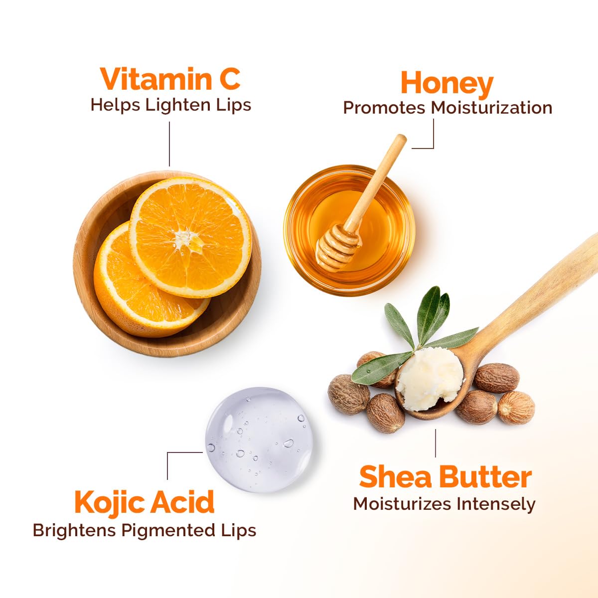 Mamaearth Vitamin C Moisture Therapy Lip Balm SPF 50 with Vitamin C & Honey For Lip Lightening - 15 gm