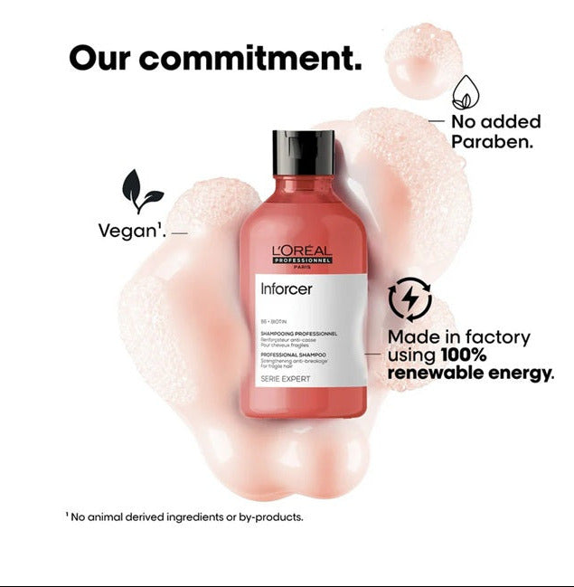 LOreal Professionnel Inforcer Shampoo For Reduced Hair Breakage With Biotin & Vitamin B6 300 ml