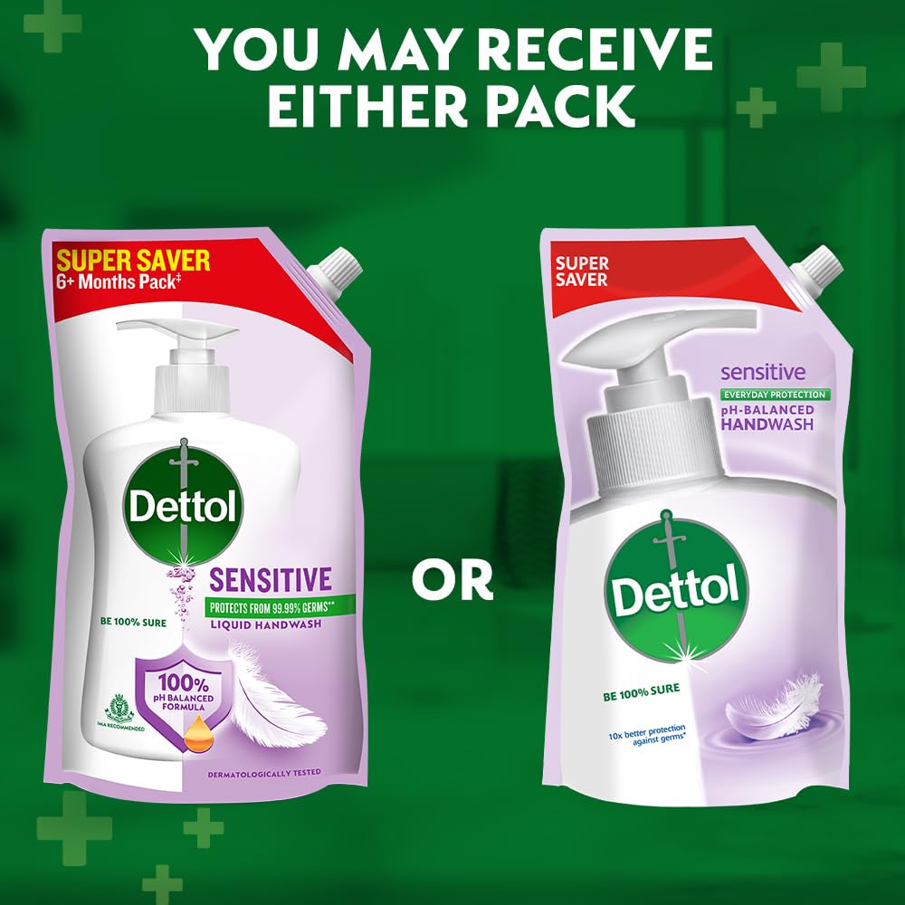 Dettol Liquid Hand wash Refill, Sensitive, 675ml
