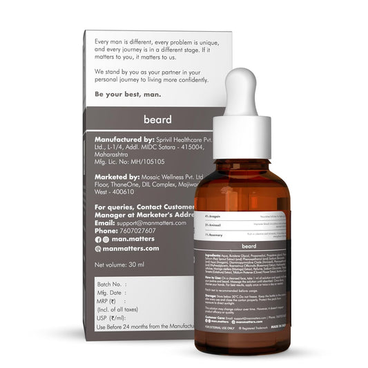 Man Matters Beardgro Oil-In-Serum - 30 ml