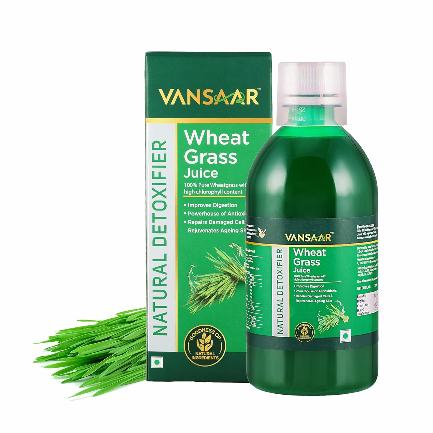 Vansaar Wheatgrass Juice, 500 ml