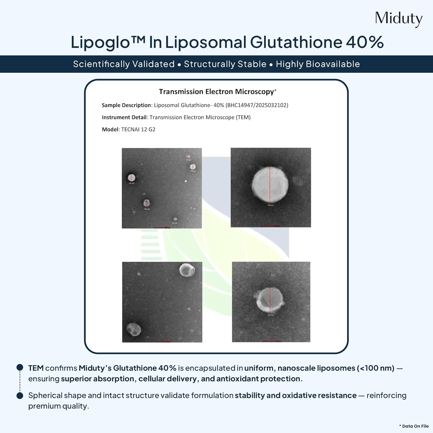 Miduty by Palak Notes Liposomal Glutathione Capsules - 30 caps